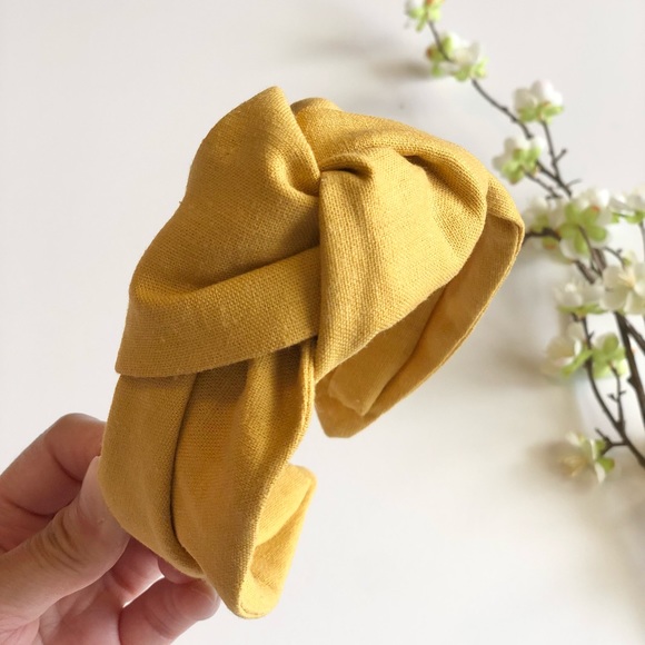 Yobys' Amber Linen Knot Headband - Picture 2 of 6